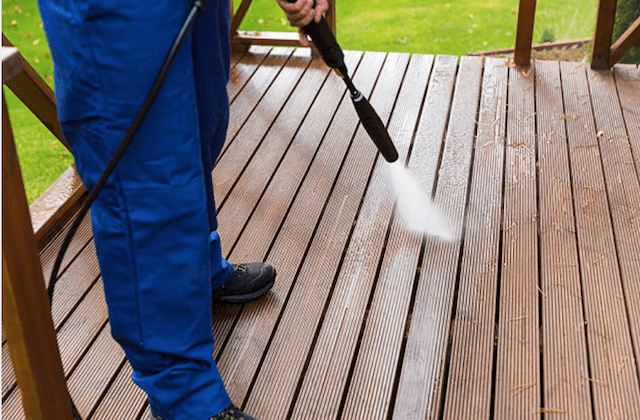plano deck cleaning