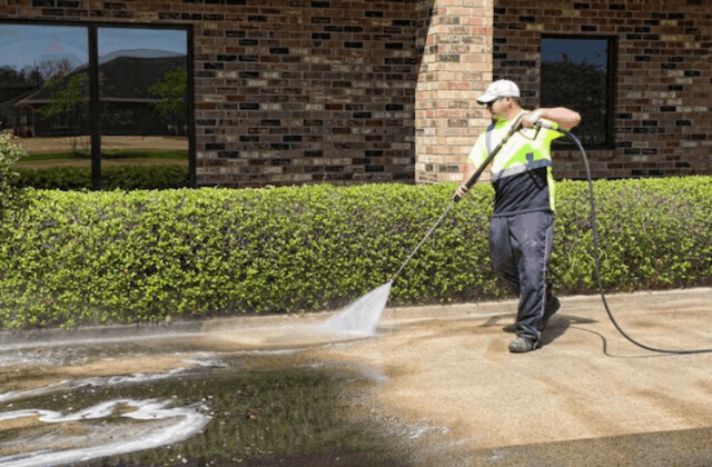commercial concrete cleaning in plano